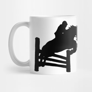 showjumping silhouette Mug